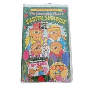 Berenstain Bears Easter Surprise, Cupids Surprise, Play Ball Super Triple VHS